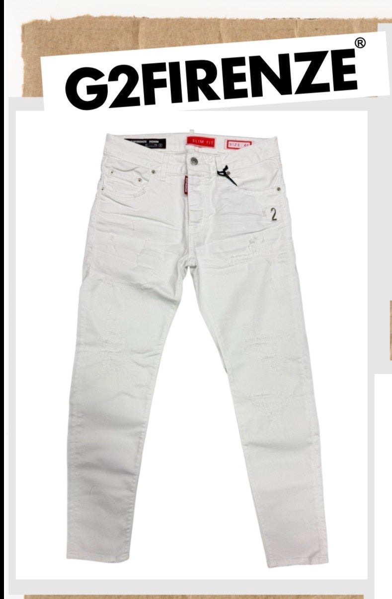 BULL WHITE* - JEANS - G2FIRENZE